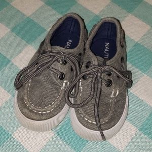 Nautica Boat Shoes - Charcoal Gray - size 6